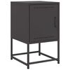 vidaXL Bedside Cabinets 2 pcs Black 36x39x60.5 cm Steel