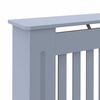 vidaXL Radiator Cover 2 pcs Grey 152 x 19 x 81.5cm Engineered Wood