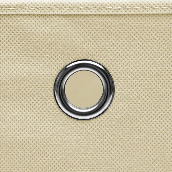 vidaXL Storage Boxes 4 pcs Cream 32x32x32 cm Fabric