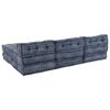 vidaXL Modular Sofa Geometric 4 pcs Indigo 70 x 70 x 56 cm Fabric