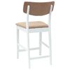 vidaXL Dining Chairs 2 pcs White 48 x 49 x 95 cm Solid Rubber Wood