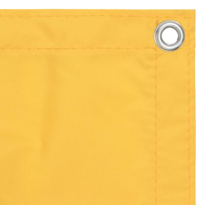 vidaXL Balcony Screen Yellow 75x300 cm Oxford Fabric