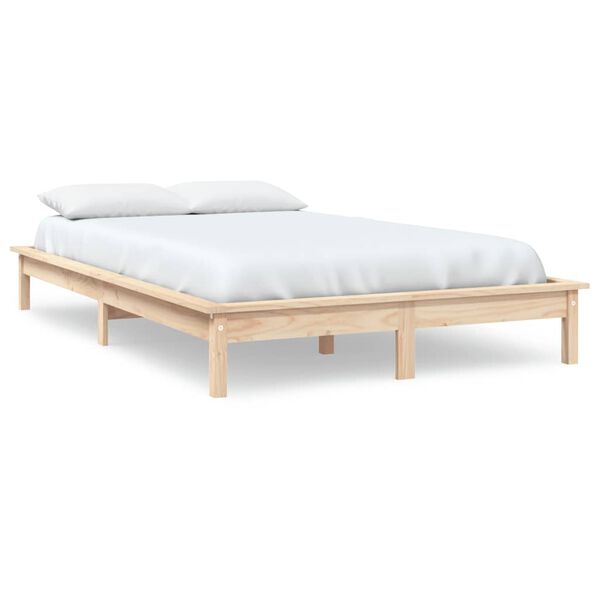 vidaXL Bed Frame without Mattress Super King Size Solid Wood