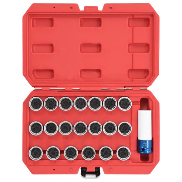 vidaXL 21 Piece Wheel Lock Tool Set for VAG