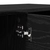 vidaXL TV Cabinet Black Oak 102 x 35 x 36.5 cm Engineered Wood