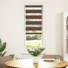 vidaXL Zebra Blind Brown 50x150 cm Fabric Width 45.9 cm Polyester