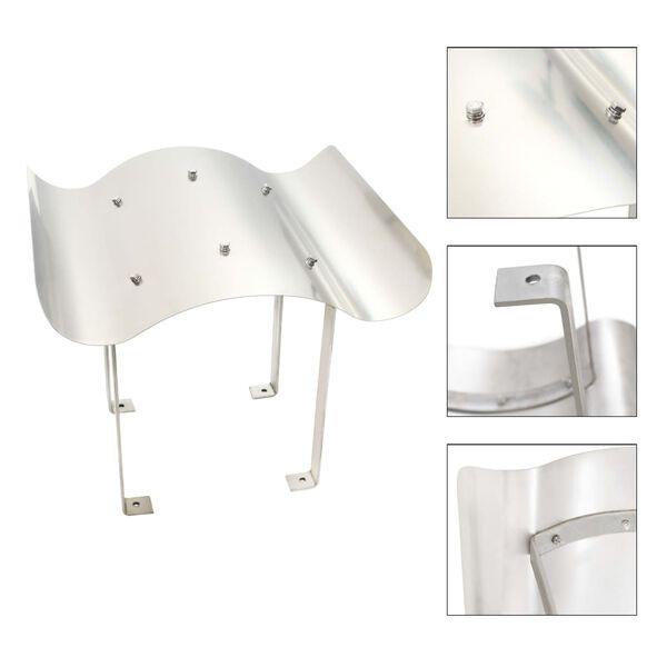 vidaXL Chimney Cowl Stainless Steel 60 x 60 x 38 cm