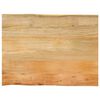 vidaXL Table Top 80x60x3,8 cm Live Edge Solid Wood Mango