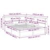 vidaXL Bookcase Bed without Mattress 140x200 cm Solid Wood Pine