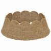 vidaXL Christmas Tree Collar Round Natural Dia. 75 x 25 cm Seagrass