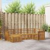 vidaXL Sofa Sets 6 pcs Natural Solid Acacia Wood