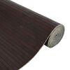 vidaXL Room Divider Dark Brown 165x800 cm Bamboo