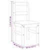 vidaXL 4 Piece Dining Set Panama Solid Wood Pine