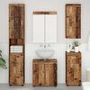 vidaXL Bathroom Furniture Set with Door TULUM Old Wood Engineered Wood