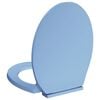 vidaXL Soft-Close Toilet Seat Blue Oval