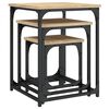 vidaXL Nesting Coffee Tables 3 pcs Sonoma Oak Engineered Wood