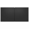 vidaXL 6 Piece TV Cabinet Set Black Engineered Wood