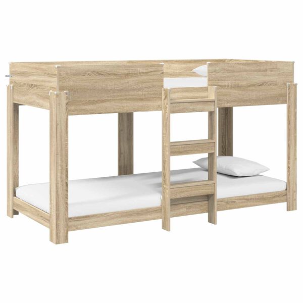 vidaXL Bunk Bed for Kids Sonoma Oak 100 x 190 cm Engineered Wood