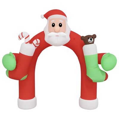vidaXL Christmas Inflatable Arch Gate with LEDs 320 cm