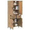 vidaXL Highboard with Drawer 2 pcs Artisan Oak Engineered Wood