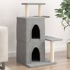 vidaXL Cat Tree with Sisal Scratching Posts Light Grey 97 cm