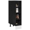 vidaXL Kitchen Base Cabinet with Shelf Black oak 20 x 44.5 x 81.5 cm