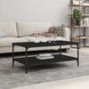 vidaXL Coffee Table Black 100x55x40 cm Engineered Wood