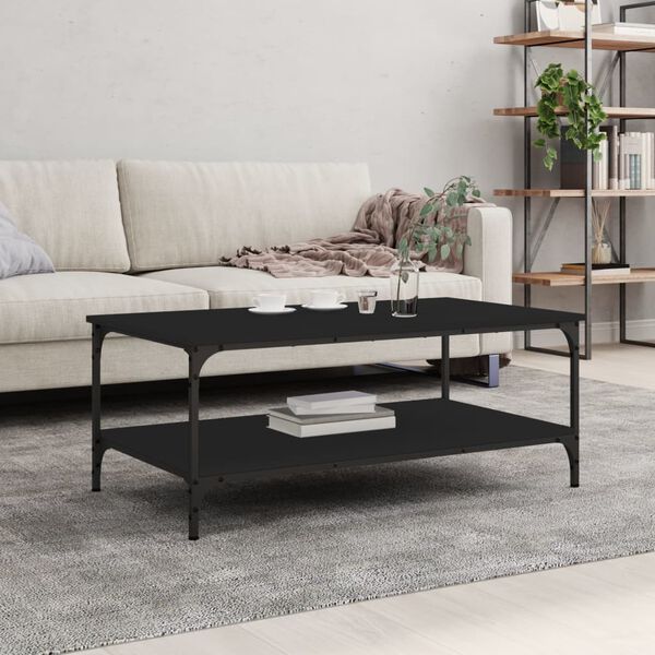 vidaXL Coffee Table Black 100x55x40 cm Engineered Wood