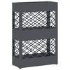vidaXL Rain Umbrella Stand Anthracite 28 x 12 x 41 cm Steel