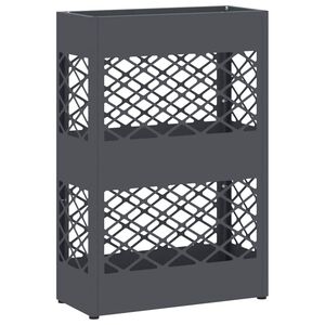 vidaXL Rain Umbrella Stand Anthracite 28 x 12 x 41 cm Steel