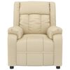 vidaXL Massage Chair Cream Fabric