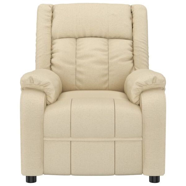 vidaXL Massage Chair Cream Fabric