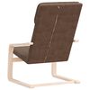 vidaXL Relaxing Chair Dark Brown Fabric