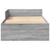 vidaXL Bed Frame without Mattress Grey Sonoma 90x200 cm Engineered Wood