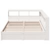 vidaXL Bookcase Bed without Mattress White 150x200 cm Solid Wood Pine