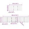vidaXL Dog Gate with Door Foldable 15 Panels 750 cm Poplar Wood