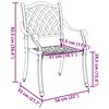 vidaXL Garden Chair 2 pcs White 56 x 55 x 92.5cm Aluminium