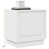 vidaXL Bedside Cabinet 2 pcs White 44 x 34.5 x 45 cm Engineered Wood