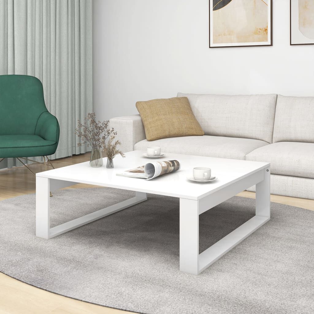 White simple coffee store table