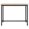 vidaXL Table Natural 100 x 50 x 77 cm Engineered Wood and Steel