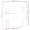 vidaXL Bed Headboard 78.5x3x81 cm Solid Wood Pine