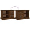 vidaXL TV Cabinet Brown Oak 73x35.5x47.5 cm Engineered Wood