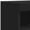 vidaXL Sideboards with LED Lights 3 pcs Black Engineered Wood