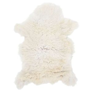 vidaXL Sheep Leather Cream (60-70)x(90-100) cm