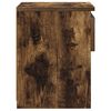 vidaXL Bedside Cabinet Smoked Oak 40x30x39 cm Engineered Wood