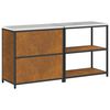 vidaXL Kitchen Storage Set with Shelf 2 pcs Rusty Weathering Steel