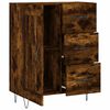 vidaXL Sideboard Smoked Oak 69.5x34x90 cm Engineered Wood