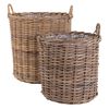 House Nordic 2 Piece Round Baskets Ivy Kubu Rattan