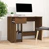 vidaXL Desk Brown Oak 100x50x75 cm Engineered Wood