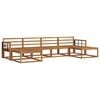 vidaXL Outdoor Sofa Set 6 pcs Natural Solid Acacia Wood